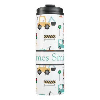Personalisierte Baukinder trinken Tumbler Thermosbecher