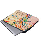 Personalisierte Baumbeige Laptopschutzhülle (Vorne Knopf)