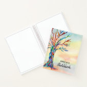 Personalisierte Baumskizze Notizblock (Innenseite)