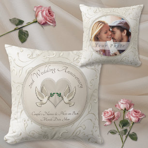 Personalisierte Baumwollgeschenke mit Foto zum 2. Kissen