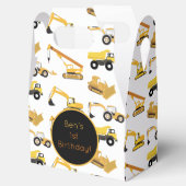 Personalisierte Bautransporter Gefälligkeitsbox Geschenkschachtel (Geöffnet)