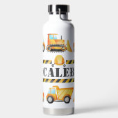 Personalisierte Bauwasserflasche Trinkflasche (links)