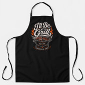 Personalisierte BBQ-Grillmaster-Schürze als Gesche Schürze (Vorderseite)