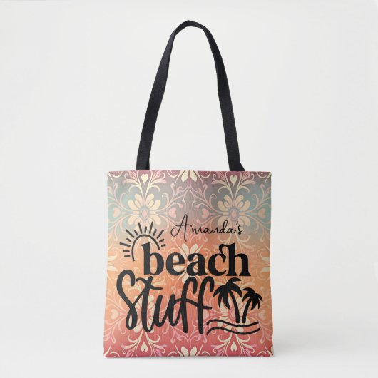 Personalisierte "Beach-Sounds" Tasche (Vorderseite)