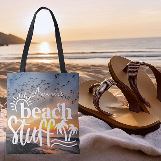 Personalisierte "Beach-Sounds" Tasche