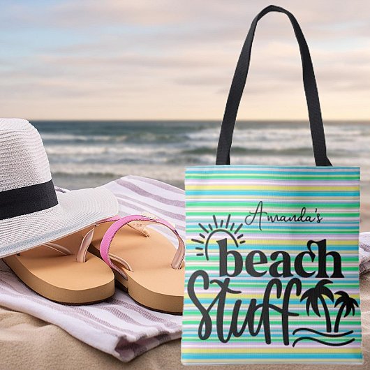 Personalisierte "Beach-Sounds" Tasche