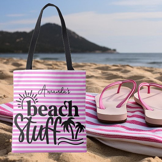 Personalisierte "Beach-Sounds" Tasche