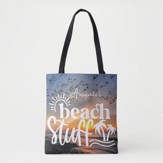 Personalisierte "Beach-Sounds" Tasche (Vorderseite)