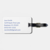 Personalisierte Beach Word Puzzle Urlaub Gepäckanhänger (Rückseite horizontal)