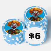 Personalisierte Beängstigende Clown Composite Poke Pokerchips (Stapel)