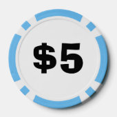 Personalisierte Beängstigende Clown Composite Poke Pokerchips (Rückseite)