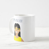 Personalisierte bearbeitbare beste Mama je Kaffeetasse (Vorderseite Links)