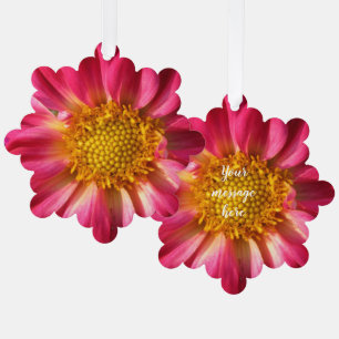 Personalisierte bearbeitungsfähige Blumenmarke Ornament Karte