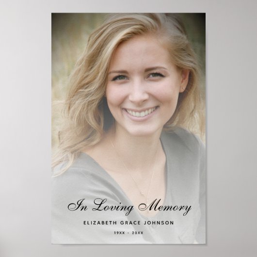 Personalisierte Beerdigung des Lebens Poster (Vorne)