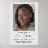 Personalisierte Beerdigung des Lebens Poster (Vorne)