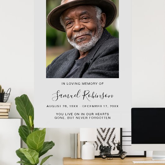 Personalisierte Beerdigung des Lebens Poster (Heimbüro)