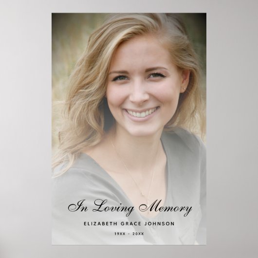 Personalisierte Beerdigung des Lebens Poster (Vorne)