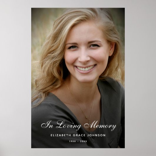 Personalisierte Beerdigung des Lebens Poster (Vorne)