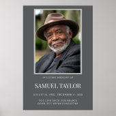 Personalisierte Beerdigung des Lebens Poster (Vorne)