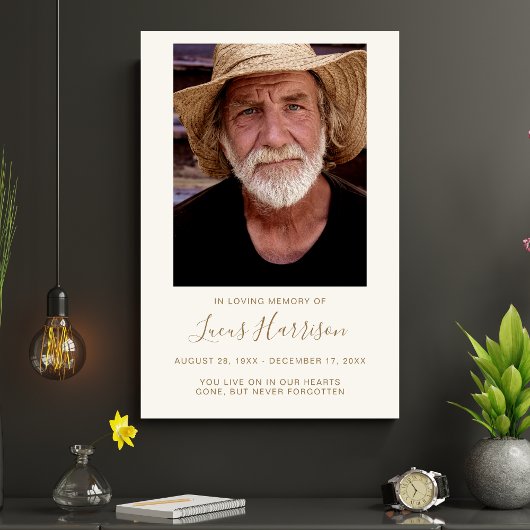 Personalisierte Beerdigung des Lebens Poster