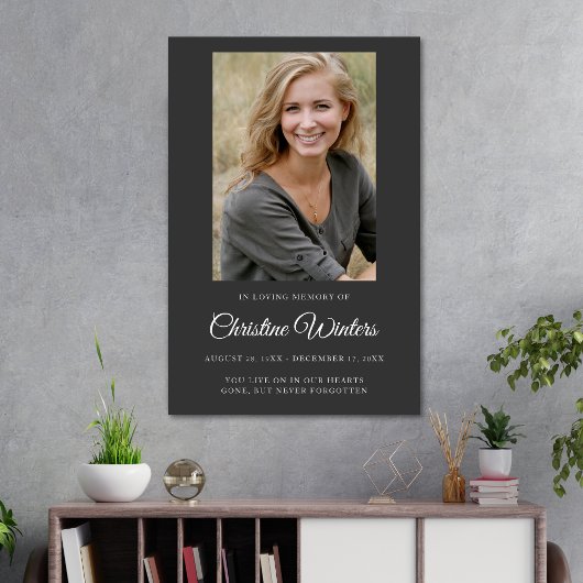 Personalisierte Beerdigung des Lebens Poster