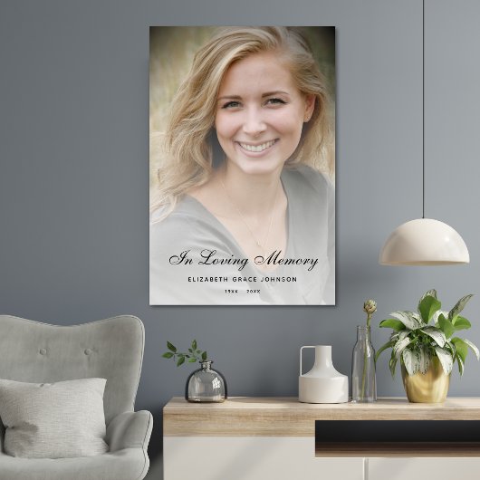 Personalisierte Beerdigung des Lebens Poster