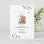 Personalisierte Beerdigung mit Foto Ankündigung (Stehend Vorderseite)