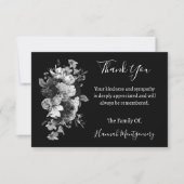 Personalisierte Beerdigung und Beileid Dankeschön  Mitteilungskarte (Vorderseite)