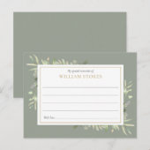 Personalisierte Beerdigung von Grünpflanzen mit Sp Postkarte (Vorne/Hinten)