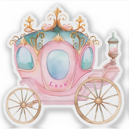 Personalisierte Beförderung von Princess Aufkleber (Vorderseite)