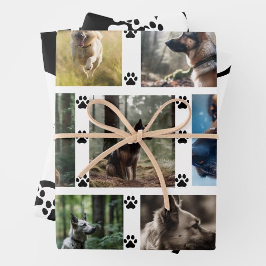 Personalisierte Begleiter-Fotos mit/Komplementiere Geschenkpapier Set (Beispiel)