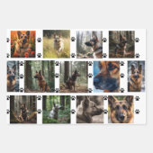 Personalisierte Begleiter-Fotos mit/Komplementiere Geschenkpapier Set (Vorderseite)