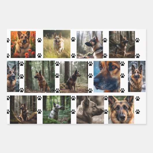 Personalisierte Begleiter-Fotos mit/Komplementiere Geschenkpapier Set (Vorderseite)