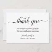 Personalisierte Begräbniskarte Dankeskarte (Vorderseite)