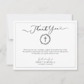 Personalisierte Begräbniskarte Dankeskarte (Vorderseite)