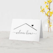 Personalisierte Begrüßungskarte Zuhause Karte (Gelbe Blume)