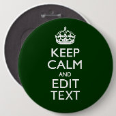 Personalisierte Behalt-Ruhe und ein grüner Text-De Button (Vorne & Hinten)