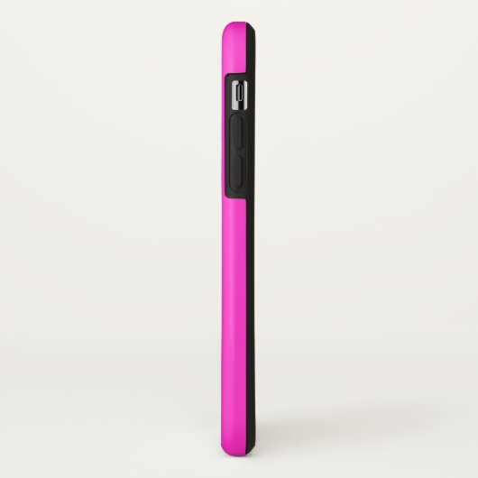 Personalisierte Behalten Ruhe Text auf Hot Pink ha Case-Mate iPhone Hülle (Hinten/Links)