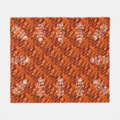 Personalisierte Behalten Ruhe und Ihr Bacon Fleecedecke (Vorderseite (Horizontal))