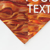 Personalisierte Behalten Ruhe und Ihr Bacon Fleecedecke (Ecke)