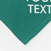 Personalisierte Behalten Ruhe und Ihr Text-Aqua Fleecedecke (Ecke)