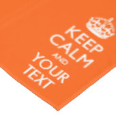 Personalisierte Behalten Ruhe und Ihr Text in Reic Tischdecke (Schrägansicht)