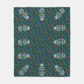 Personalisierte Behalten Ruhe und Ihr Text Peak Fleecedecke (Vorderseite)