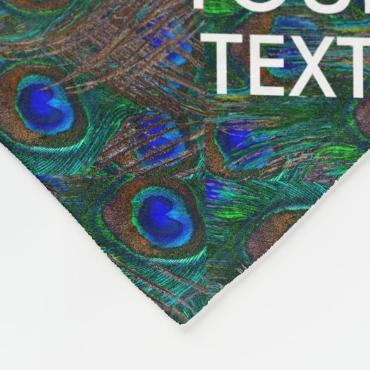 Personalisierte Behalten Ruhe und Ihr Text Peak Fleecedecke (Ecke)