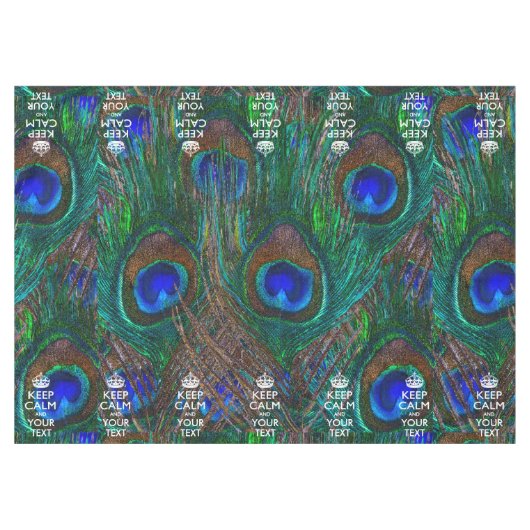 Personalisierte Behalten Ruhe und Ihr Text Peak Tischdecke (Vorderseite (Horizontal))