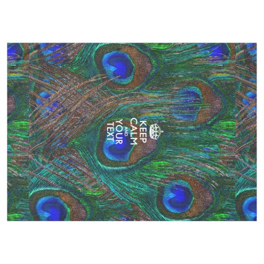 Personalisierte Behalten Ruhe und Ihr Text Peak Tischdecke (Vorderseite (Horizontal))