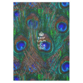 Personalisierte Behalten Ruhe und Ihr Text Peak Tischdecke (Vorderseite)