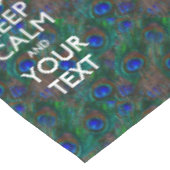 Personalisierte Behalten Ruhe und Ihr Text Peak Tischdecke (Schrägansicht)