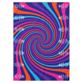 Personalisierte Behalten Ruhe und mehrfarbiger Tex Tischdecke (Vorderseite)