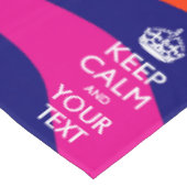 Personalisierte Behalten Ruhe und mehrfarbiger Tex Tischdecke (Schrägansicht)